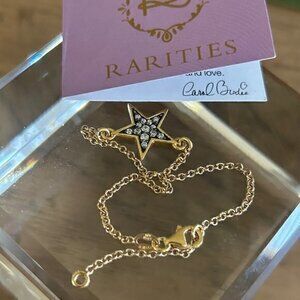 Rarities Carol Brodie 18K Gold Plated Sterling Silver & Zircon Star Bracelet